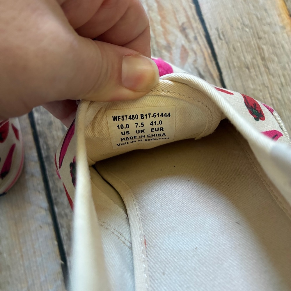 Kate spade x Keds chili pepper sneakers 10 - Picture 4 of 7